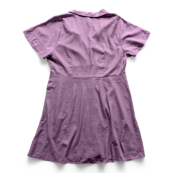 Madewell Kacie Plum Shirtdress Mini NWT | Fall Layering Favorite Sz 14‎ - Picture 6 of 13